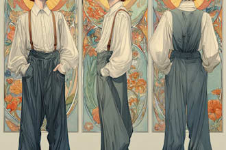 do illustrations in art nouveau style