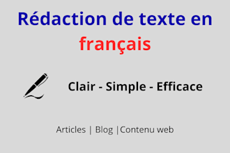 write SEO friendly french content for your business