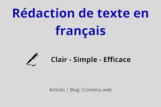 write SEO friendly french content for your business
