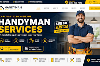 handyman website plumber electrician construction wordpress booking website