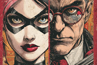 illustrate your comic book cover comic strip cover art comic