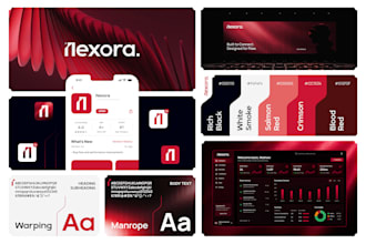 design a modern saas brand identity for tech startups