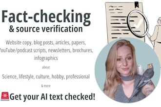 fact check your article or paper or website post or copy
