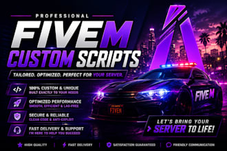 create custom fivem scripts and modern UI systems