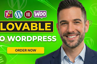 convert lovable ai to wordpress elementor, clone lovable website to wordpress