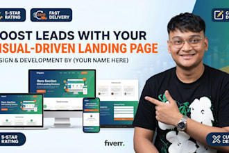 build a modern responsive landing page website