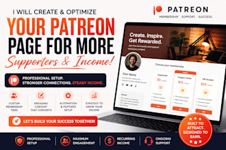 set up and optimize your patreon page