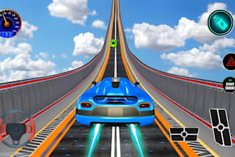 develop a 3d car racing game with realistic physics in unity