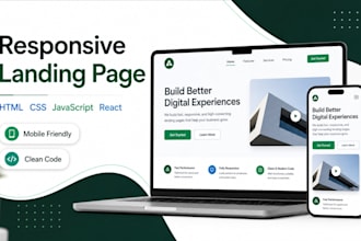 build a responsive landing page