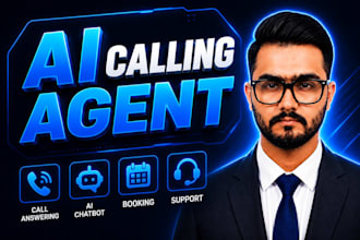 create ai calling agent, ai chatbot, call answering, booking, support vapi