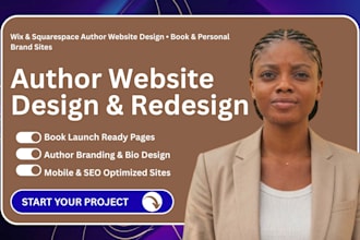 do squarespace wix book author speaker website ebook website, blog redesign seo