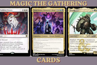 design custom magic the gathering card fantasy illustration edh tabletop game