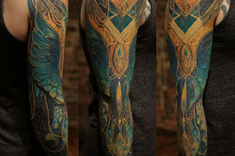 draw an awesome tattoo sleeve art