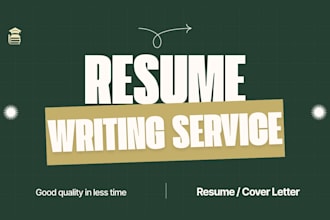 be your resume writer, CV writer, and resume designer