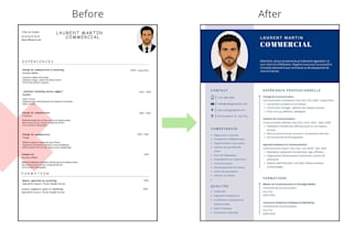 create a modern and professional resume