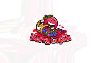design particular dried berries snack company logo