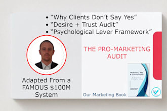 deliver a marketing audit of your ads, landing pages and emails
