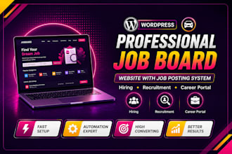 build a professional job board website with advanced job posting