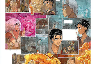 draw professional manga comic pages and graphic