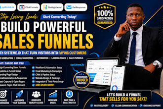 build funnelish sales funnel landing page CRM automation copywriting workflow