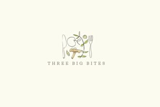 design gourmet food pizza recipe logo