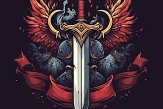medieval, fantasy, rpg, rustic, scifi logo