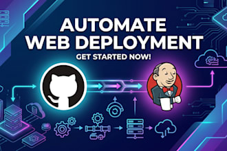 automate web application deployment using github, jenkins