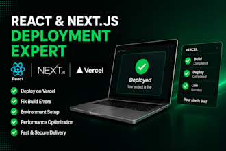 deploy your react or nextjs website and fix vercel errors
