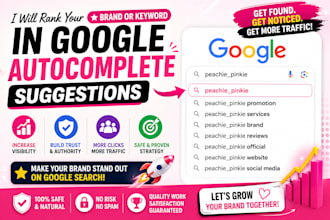 rank your keyword in google autocomplete suggestions