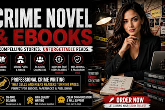 crime novel ghostwriter ebook writing fiction ghostwriter thriller mystery write