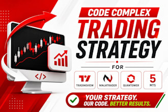 code complex trading strategy for tradingview, ninjatrader, quantower, mt5