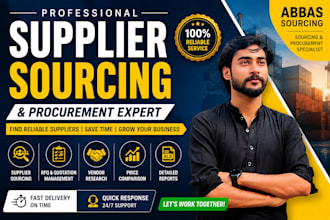 provide procurement and supplier sourcing support