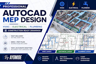 provide professional autocad mep drafting services