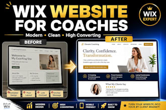 redesign wix website for coach build wix coaching website or wix landing page