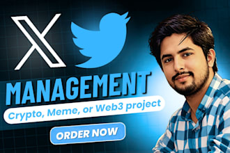 x twitter account organic growth manager for web3 crypto