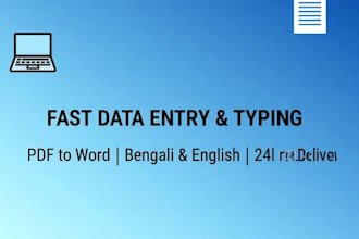 do fast bengali and english typing jobs