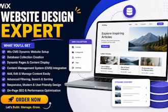 build wix cms dynamic website database collection content management setup