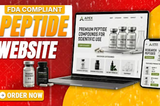 build fda compliant peptide website research peptide website wocommerce website