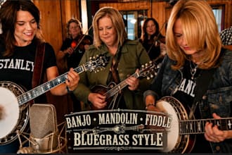 record pro banjo mandolin fiddle dobro or pedal steel for your bluegrass song