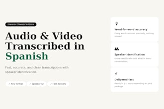 transcribe your audio or video in spanish