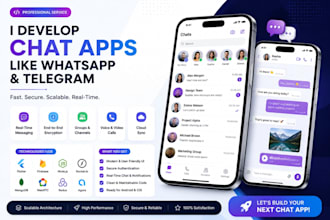 develop chat app like whatsapp and telegram