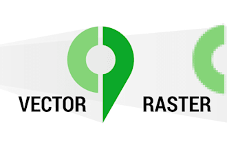 manually vector trace, image to vector in high quality