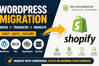 wordpress migration move migrate wordpress to shopify wix squarespace new host