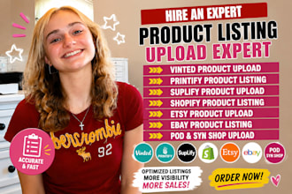 upload product listing to vinted printify suplify shopify etsy ebay pod syn shop