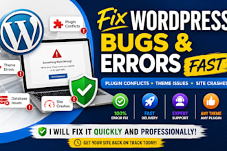 fix wordpress bugs solve plugin conflicts troubleshoot theme errors quickly
