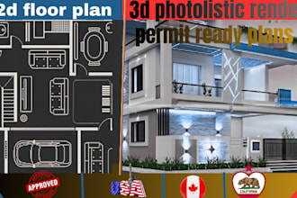 create permit ready architectural plans with pe stamp for california