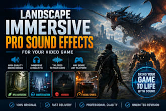 design immersive pro sound effects for your video game