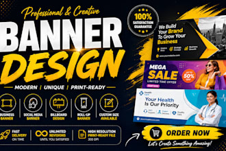 design modern social media banner