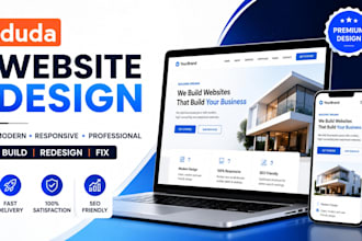 design build or redesign a professional duda website using duda website builder