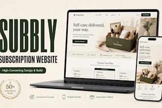 build a high converting subbly subscription website